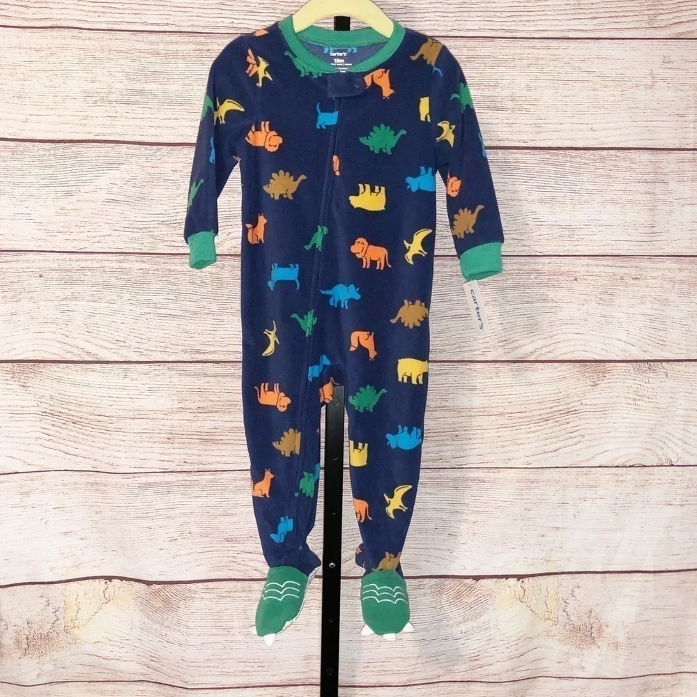 Carter’s Footed Fleece Pajamas Size 18 Months